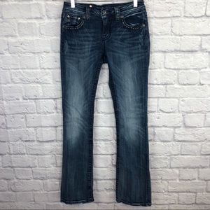 Miss Me Distressed Boot Cut Jeans